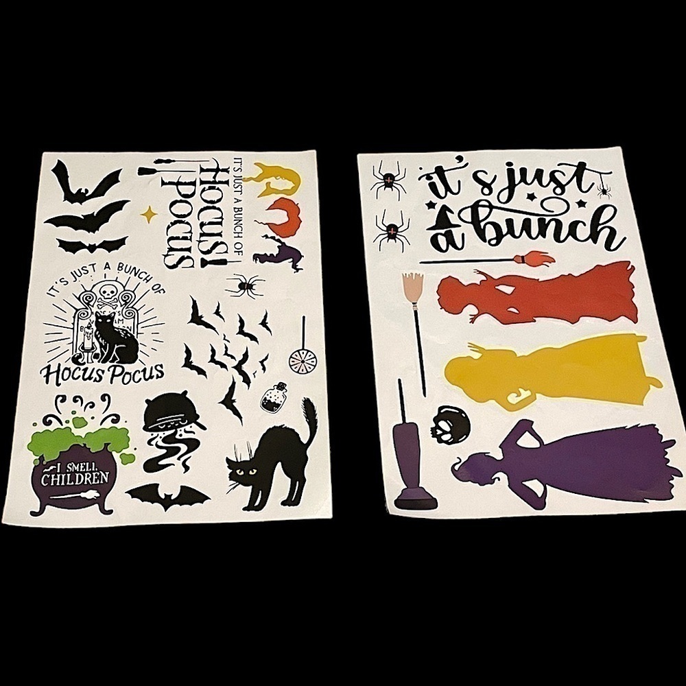 Hocus pocus Halloween stickers wall decor window stickers window clings